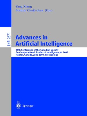 cover image of Advances in Artificial Intelligence